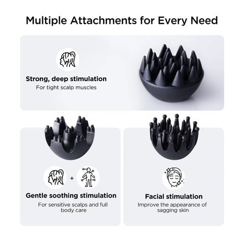 Mytrex Head Spa Pro Masajeador facial y capilar con EMS que estimula el crecimiento del cabello