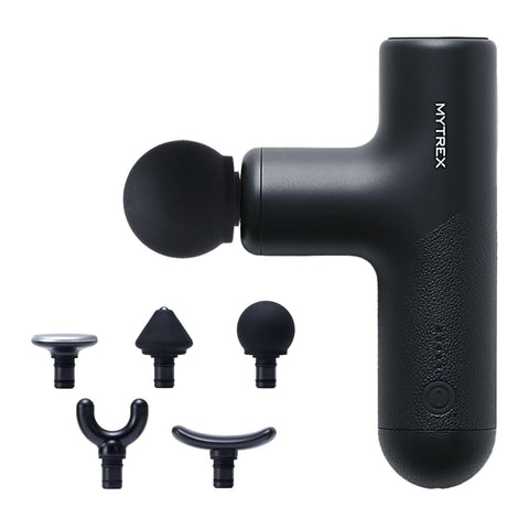 Mini pistola de masaje corporal color negro Mytrex Rebive Air