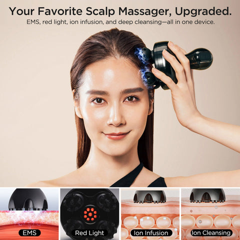 Masajeador facial y capilar con EMS Mytrex Head Spa Deep X – MYTREX